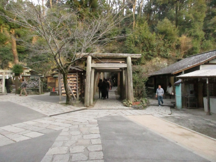 銭洗弁財天の境内から