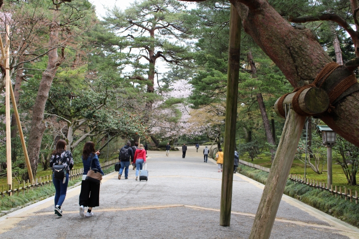 兼六園真弓坂口より