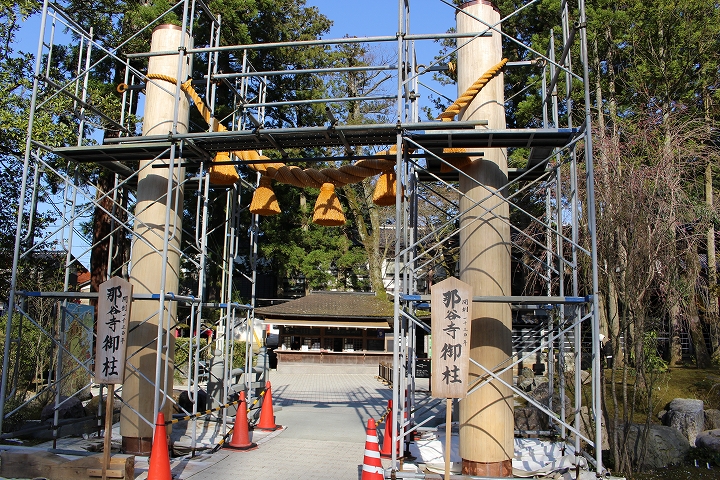 那谷寺の1300年祭準備
